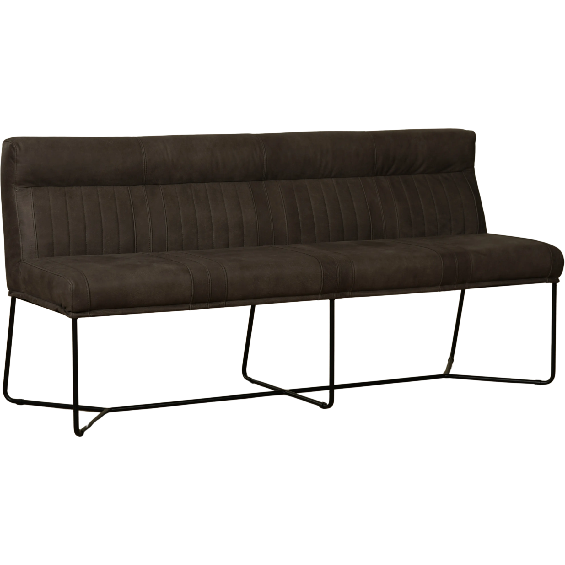 afbeelding van Leren eetkamerbank Cuddle (180 cm)